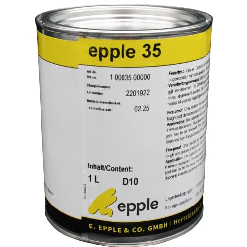 Hợp chất niêm phong, bịt kín khoảng cách không dung môi Epple 35 một thành phần, dung tích 1000 ml. Hợp chất niêm phong, bịt kín khoảng cách không dung môi Epple 35 một thành phần, dung tích 1000 ml.