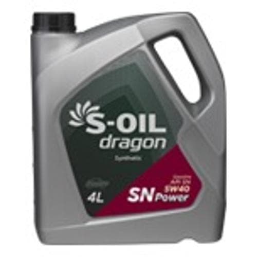 Dầu động cơ tổng hợp S-OIL Dragon SN POWER 5W40 cho xăng và LPG/CNG/LNG Dầu động cơ tổng hợp S-OIL Dragon SN POWER 5W40 cho xăng và LPG/CNG/LNG
