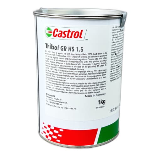 Mỡ ổ trục chính tốc độ cao Castrol Tribol GR HS 1.5 hộp thiếc 1kg / Castrol Tribol GR HS 1.5 High speed spindle bearing grease 1kg tin Mỡ ổ trục chính tốc độ cao Castrol Tribol GR HS 1.5 hộp thiếc 1kg / Castrol Tribol GR HS 1.5 High speed spindle bearing grease 1kg tin