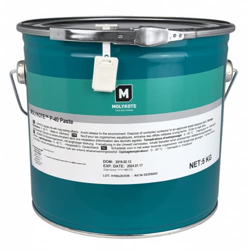 Molykote P-40 Paste Keo bôi trơn không dính kim loại Thùng 5kg / Molykote P-40 Paste Metal-free adhesive lubrication paste 5kg pail Molykote P-40 Paste Keo bôi trơn không dính kim loại Thùng 5kg / Molykote P-40 Paste Metal-free adhesive lubrication paste 5kg pail
