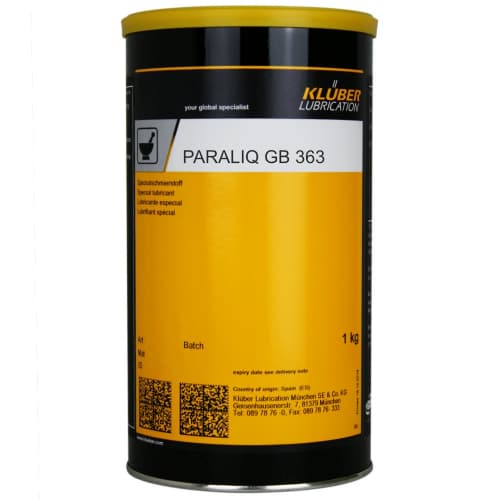 Klüber Paraliq GB 363 Mỡ tổng hợp cho van hộp thiếc 1kg / Klüber Paraliq GB 363 Synthetic grease for valves 1kg tin Klüber Paraliq GB 363 Mỡ tổng hợp cho van hộp thiếc 1kg / Klüber Paraliq GB 363 Synthetic grease for valves 1kg tin