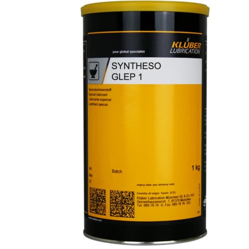 Klüber SYNTHESO GLEP 1 Mỡ bôi trơn đặc biệt có phụ gia EP 1kg / Klüber SYNTHESO GLEP 1 Special lubricating grease with EP additive 1kg Klüber SYNTHESO GLEP 1 Mỡ bôi trơn đặc biệt có phụ gia EP 1kg / Klüber SYNTHESO GLEP 1 Special lubricating grease with EP additive 1kg