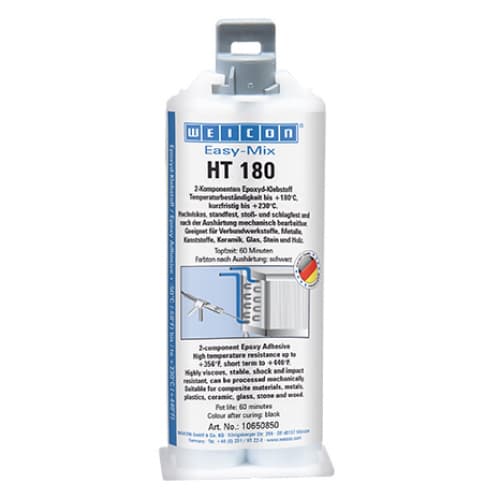 Keo epoxy 2 thành phần Weicon Easy-Mix HT 180 hộp 50ml màu đen / Weicon Easy-Mix HT 180 2-component epoxy adhesive black 50ml cartridge Keo epoxy 2 thành phần Weicon Easy-Mix HT 180 hộp 50ml màu đen / Weicon Easy-Mix HT 180 2-component epoxy adhesive black 50ml cartridge
