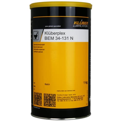 Klüberplex BEM 34-131 N Mỡ ổ lăn đặc biệt Hộp thiếc 1kg / Klüberplex BEM 34-131 N Speciality rolling bearing grease 1kg tin Klüberplex BEM 34-131 N Mỡ ổ lăn đặc biệt Hộp thiếc 1kg / Klüberplex BEM 34-131 N Speciality rolling bearing grease 1kg tin