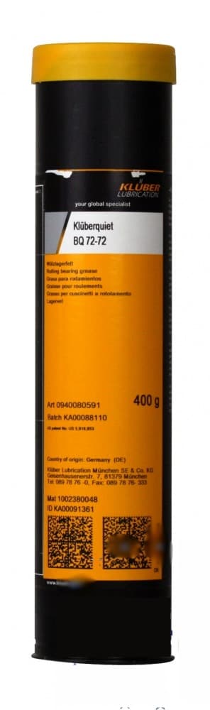 Klüberquiet BQ 72-72 Mỡ ổ lăn có độ ồn thấp 400g / Klüberquiet BQ 72-72 Low-noise rolling bearing grease 400g Klüberquiet BQ 72-72 Mỡ ổ lăn có độ ồn thấp 400g / Klüberquiet BQ 72-72 Low-noise rolling bearing grease 400g