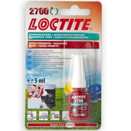 Loctite 2700 Threadlocker độ bền cao chai 5ml / Loctite 2700 Threadlocker high strength tgreen 5ml bottle Loctite 2700 Threadlocker độ bền cao chai 5ml / Loctite 2700 Threadlocker high strength tgreen 5ml bottle