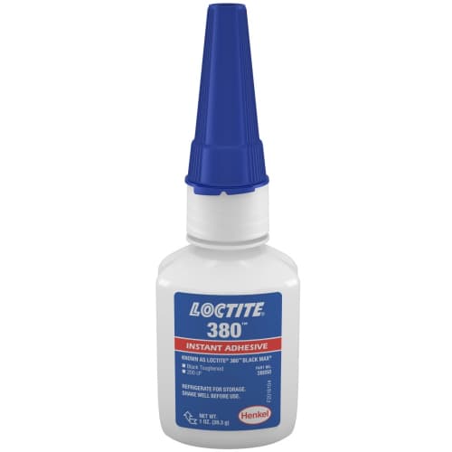 Loctite 380 Keo dán tức thời độ nhớt thấp chai 20g màu đen / Loctite 380 Low viscosity instant adhesive black 20g bottle Loctite 380 Keo dán tức thời độ nhớt thấp chai 20g màu đen / Loctite 380 Low viscosity instant adhesive black 20g bottle