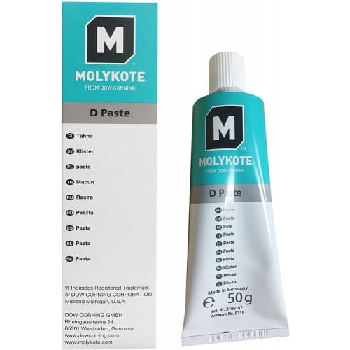 Molykote D Paste Chất bôi trơn để lắp ráp với ống PTFE trắng 50g / Molykote D Paste Lubricant for assembly with PTFE white 50g tube Molykote D Paste Chất bôi trơn để lắp ráp với ống PTFE trắng 50g / Molykote D Paste Lubricant for assembly with PTFE white 50g tube