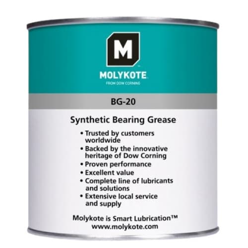 Molykote BG-20 Mỡ chịu lực tổng hợp hiệu suất cao can 1kg / Molykote BG-20 Synthetic high performance bearing grease 1kg can Molykote BG-20 Mỡ chịu lực tổng hợp hiệu suất cao can 1kg / Molykote BG-20 Synthetic high performance bearing grease 1kg can
