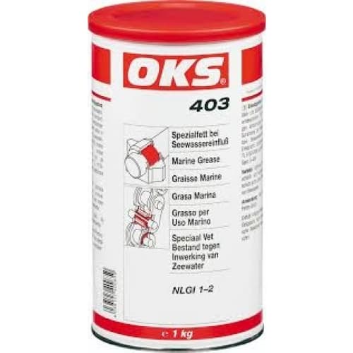Mỡ bôi trơn đặc biệt OKS 403 tiếp xúc với nước biển Hộp thiếc 1kg / OKS 403 special grease for exposure to seawater 1kg tin Mỡ bôi trơn đặc biệt OKS 403 tiếp xúc với nước biển Hộp thiếc 1kg / OKS 403 special grease for exposure to seawater 1kg tin