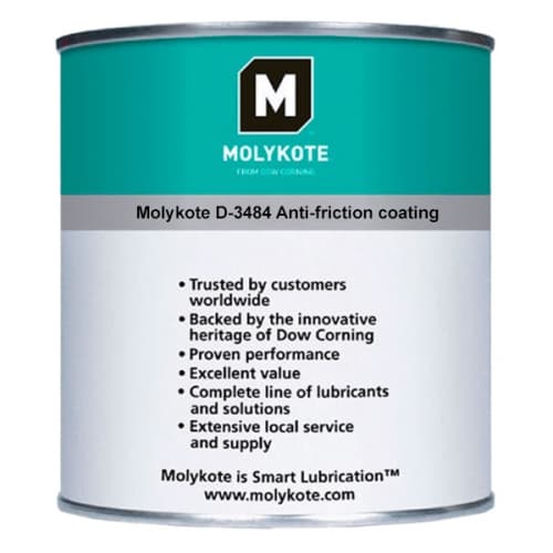 Molykote D-3484 AFC Sơn phủ chống ma sát đóng rắn nhiệt lon 500g / Molykote D-3484 AFC Anti-friction coating heat-curing 500g can Molykote D-3484 AFC Sơn phủ chống ma sát đóng rắn nhiệt lon 500g / Molykote D-3484 AFC Anti-friction coating heat-curing 500g can