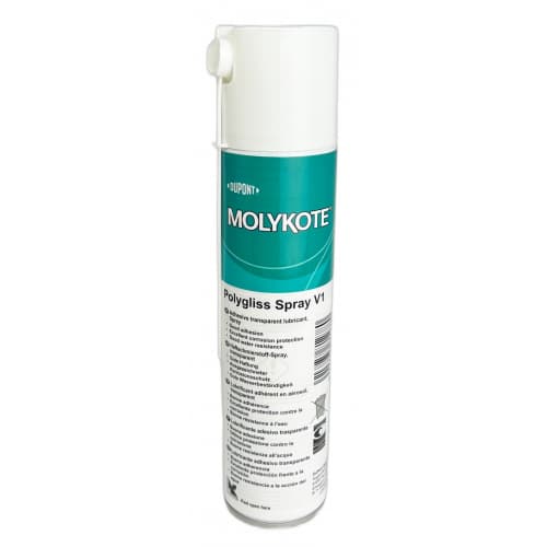 Keo xịt bôi trơn Molykote Polygliss-N V1 trong suốt 400 ml / Molykote Polygliss-N V1 Adhesive lubricant spray transparent 400 ml Keo xịt bôi trơn Molykote Polygliss-N V1 trong suốt 400 ml / Molykote Polygliss-N V1 Adhesive lubricant spray transparent 400 ml