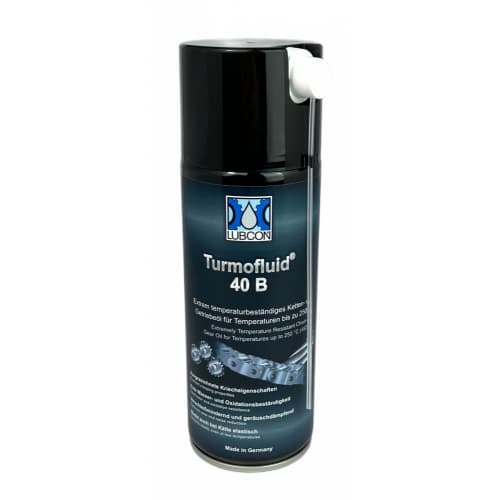 Dầu xích tổng hợp nhiệt độ cao Lubcon Turmofluid 40 B dạng xịt 400ml / Lubcon Turmofluid 40 B hi-temp synthetic chain oil 400ml spray Dầu xích tổng hợp nhiệt độ cao Lubcon Turmofluid 40 B dạng xịt 400ml / Lubcon Turmofluid 40 B hi-temp synthetic chain oil 400ml spray