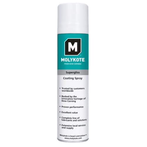 Bình xịt phủ bôi trơn Molykote Supergliss 400ml / Molykote Supergliss Lubricating coating spray 400ml Bình xịt phủ bôi trơn Molykote Supergliss 400ml / Molykote Supergliss Lubricating coating spray 400ml
