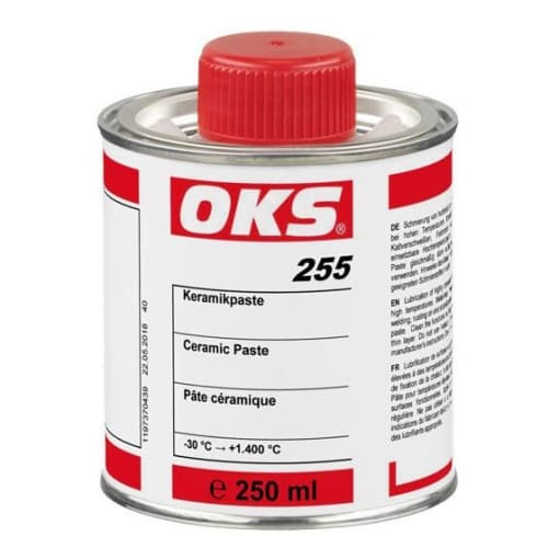 OKS 255 Bột sứ màu trắng hộp đựng cọ 250ml / OKS 255 Ceramic paste white 250ml brush tin OKS 255 Bột sứ màu trắng hộp đựng cọ 250ml / OKS 255 Ceramic paste white 250ml brush tin