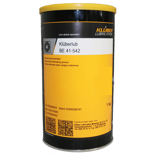 Mỡ bôi trơn nặng Klüberlub BE 41-542 1kg / Klüberlub BE 41-542 Heavy duty lubricating grease 1kg Mỡ bôi trơn nặng Klüberlub BE 41-542 1kg / Klüberlub BE 41-542 Heavy duty lubricating grease 1kg