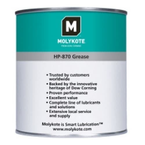 Molykote HP-870 Mỡ flo hoàn toàn NLGI-2 1kg / Molykote HP-870 Fully fluorinated grease NLGI-2 1kg Molykote HP-870 Mỡ flo hoàn toàn NLGI-2 1kg / Molykote HP-870 Fully fluorinated grease NLGI-2 1kg