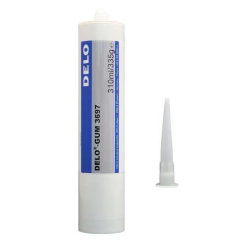 Keo silicone DELO-GUM 3697 hộp 310ml / DELO-GUM 3697 Silicone glue 310 ml cartridge Keo silicone DELO-GUM 3697 hộp 310ml / DELO-GUM 3697 Silicone glue 310 ml cartridge