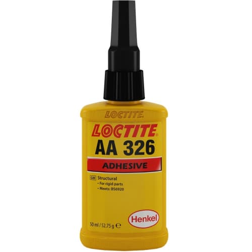 Keo dán kết cấu nam châm Loctite AA 326 màu vàng chai 50ml / Loctite AA 326 Structural adhesive magnet bonder yellow 50ml bottle Keo dán kết cấu nam châm Loctite AA 326 màu vàng chai 50ml / Loctite AA 326 Structural adhesive magnet bonder yellow 50ml bottle