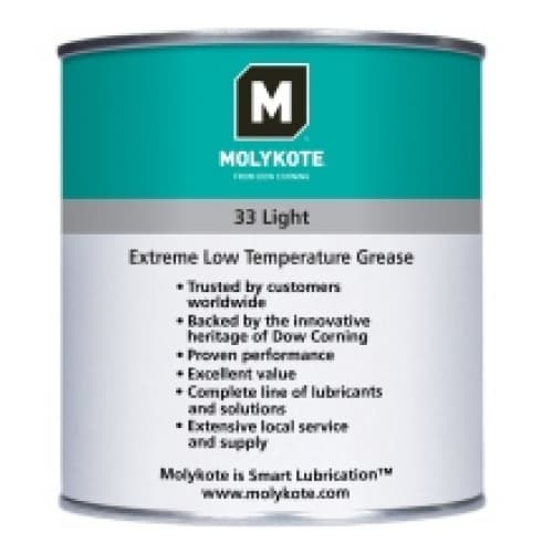 Mỡ silicon nhiệt độ thấp Molykote 33 1Kg lon nhẹ/vừa / Molykote 33 Low-temperature silicone grease 1Kg can light/medium Mỡ silicon nhiệt độ thấp Molykote 33 1Kg lon nhẹ/vừa / Molykote 33 Low-temperature silicone grease 1Kg can light/medium