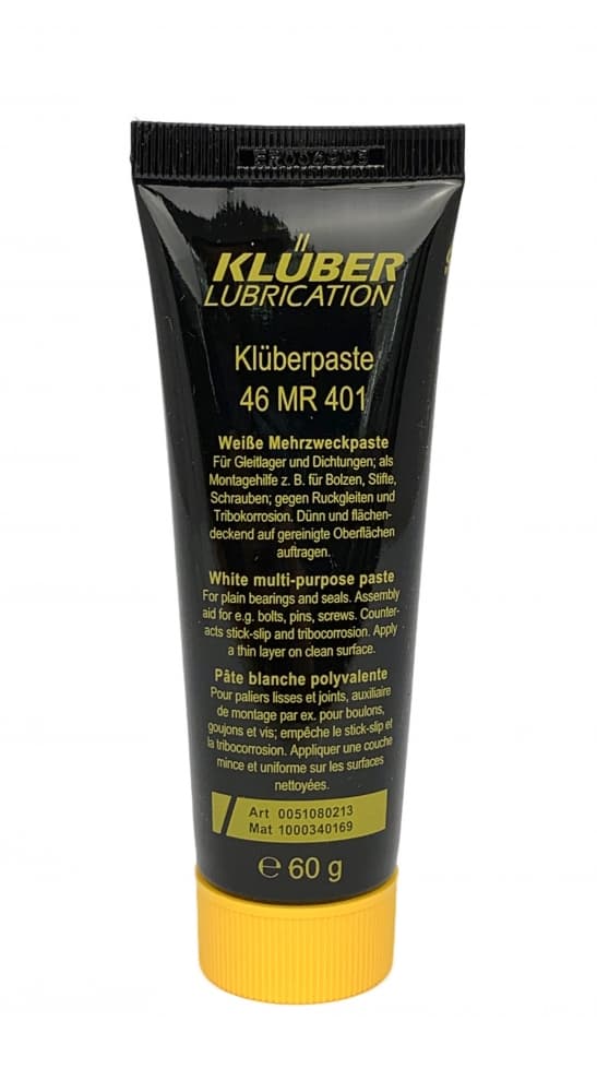 Klüberpaste 46 MR 401 Keo bôi trơn cao áp tuýp 60g / Klüberpaste 46 MR 401 High-pressure lubricating paste 60g tube Klüberpaste 46 MR 401 Keo bôi trơn cao áp tuýp 60g / Klüberpaste 46 MR 401 High-pressure lubricating paste 60g tube
