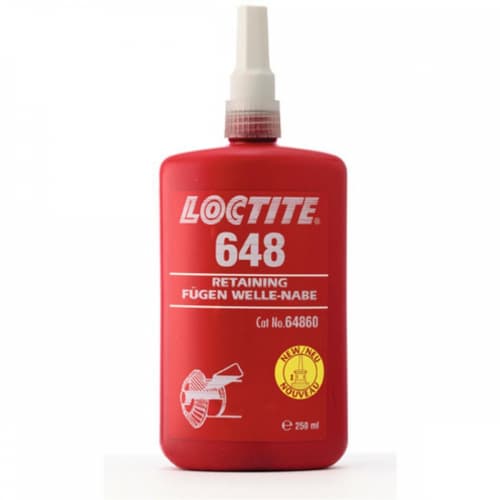 Loctite 648 Hợp chất giữ nhiệt màu xanh lá cây 250ml / Loctite 648 Retaining compound temperature resistant green 250ml Loctite 648 Hợp chất giữ nhiệt màu xanh lá cây 250ml / Loctite 648 Retaining compound temperature resistant green 250ml