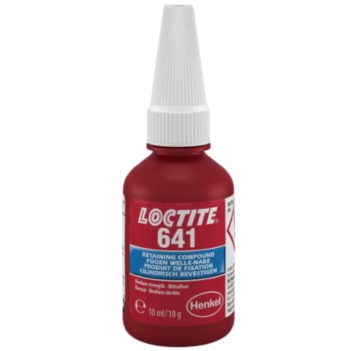 Loctite 641 Hợp chất giữ nếp trung bình màu vàng 10ml / Loctite 641 Medium strength retaining compound yellow 10ml Loctite 641 Hợp chất giữ nếp trung bình màu vàng 10ml / Loctite 641 Medium strength retaining compound yellow 10ml