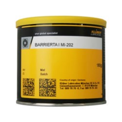 Klüber BARRIERTA I MI-202 Mỡ chịu nhiệt độ cao lâu dài lon 180g / Klüber BARRIERTA I MI-202 High-temperature long-term grease 180g can