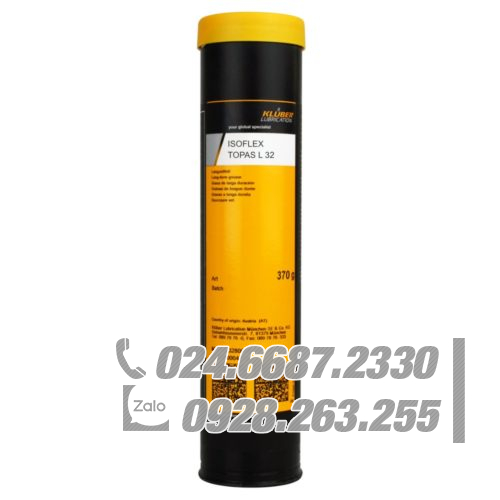Klüber ISOFLEX TOPAS L 32 Mỡ nhiệt độ thấp đặc biệt 370g / Klüber ISOFLEX TOPAS L 32 Special low-temperature greases 370g