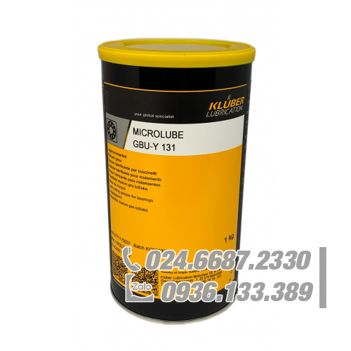 Mỡ bôi trơn đặc biệt Klüber MICROLUBE GBU-Y 131 1kg / Klüber MICROLUBE GBU-Y 131 Special lubricating grease 1kg Mỡ bôi trơn đặc biệt Klüber MICROLUBE GBU-Y 131 1kg / Klüber MICROLUBE GBU-Y 131 Special lubricating grease 1kg