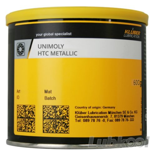 Klüber UNIMOLY HTC METALLIC Bột than chì nhiệt độ cao lon 600g / Klüber UNIMOLY HTC METALLIC High-temperature graphite paste 600g can
