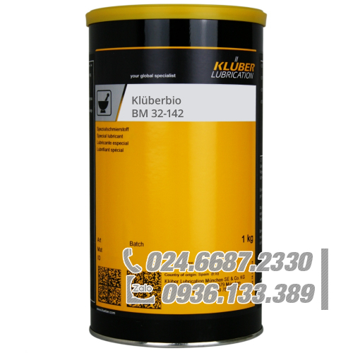 Klüberbio BM 32-142 Mỡ bôi trơn đa dụng cho ổ lăn lon 1kg / Klüberbio BM 32-142 Multi-purpose grease for rolling bearing 1kg can Klüberbio BM 32-142 Mỡ bôi trơn đa dụng cho ổ lăn lon 1kg / Klüberbio BM 32-142 Multi-purpose grease for rolling bearing 1kg can