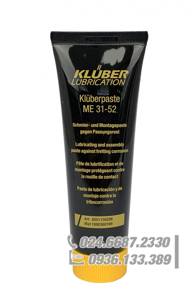Klüberpaste ME 31-52 Bôi trơn và dán lắp ráp 70g / Klüberpaste ME 31-52 Lubricating and assembly paste 70g Klüberpaste ME 31-52 Bôi trơn và dán lắp ráp 70g / Klüberpaste ME 31-52 Lubricating and assembly paste 70g