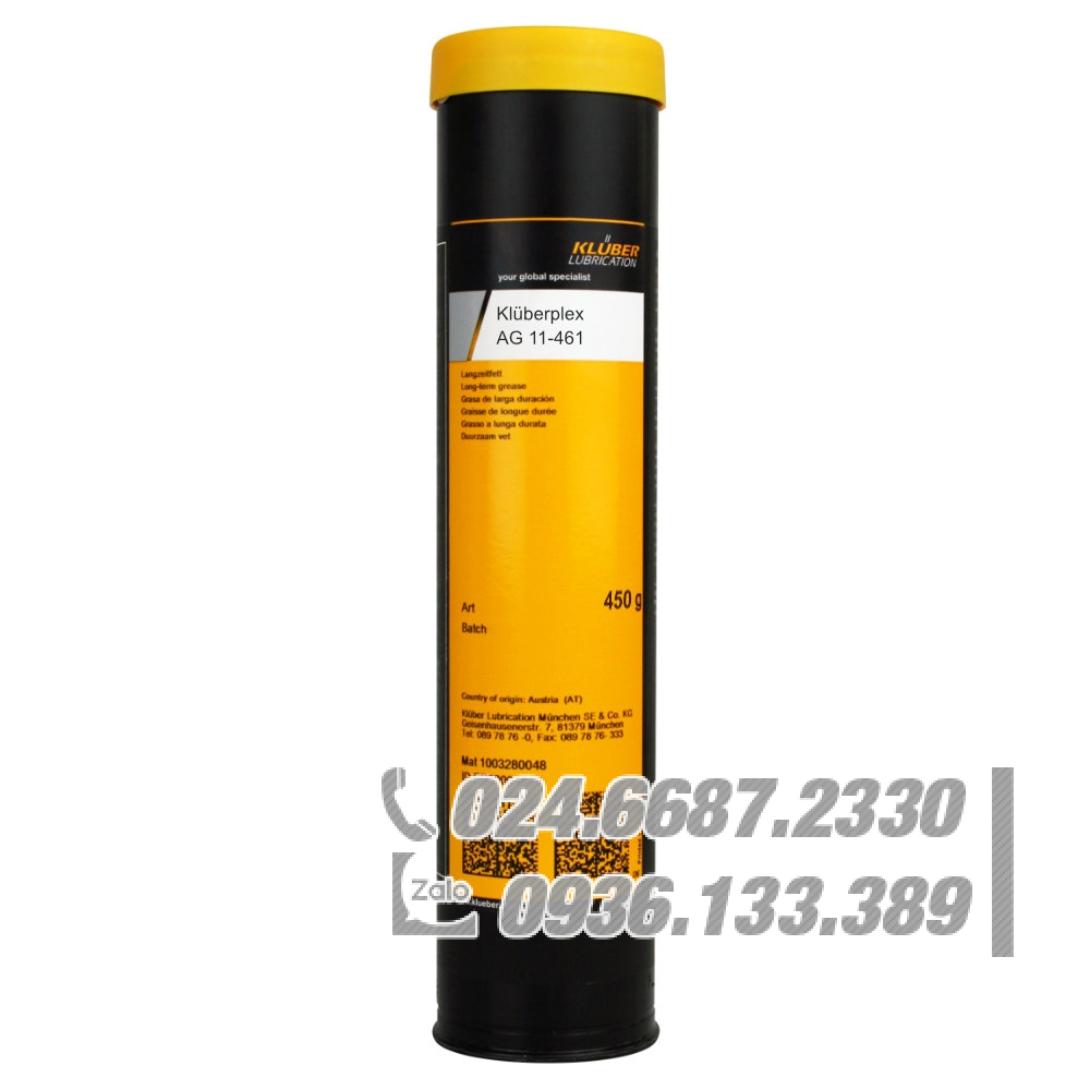 Klüberplex AG 11-461 Chất bôi trơn mồi và vận hành màu trắng 450g / Klüberplex AG 11-461 White operating and priming lubricant 450g Klüberplex AG 11-461 Chất bôi trơn mồi và vận hành màu trắng 450g / Klüberplex AG 11-461 White operating and priming lubricant 450g
