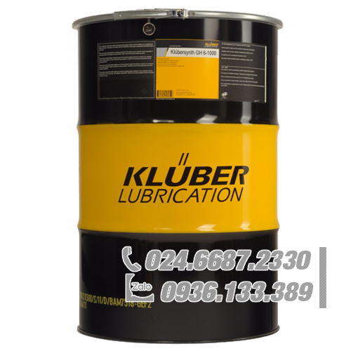 Klübersynth GH 6-1000 Dầu hộp số hiệu suất cao Polyglycol thùng 200l / Klübersynth GH 6-1000 High performance gear oil Polyglycol 200l barrel Klübersynth GH 6-1000 Dầu hộp số hiệu suất cao Polyglycol thùng 200l / Klübersynth GH 6-1000 High performance gear oil Polyglycol 200l barrel