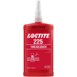 Loctite 225 Chất khóa ren kỵ khí độ nhớt trung bình màu nâu 250ml / Loctite 225 Medium viscosity anaerobic threadlocker brown 250ml