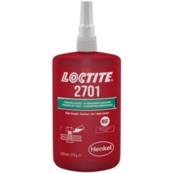 Loctite 2701 Threadlocker độ bền cao chai 250ml màu xanh lá cây / Loctite 2701 Threadlocker high strength green 250ml bottle