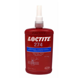 Loctite 274 Khóa ren trung bình màu xanh chai 250ml / Loctite 274 Medium strength threadlocker blue 250ml bottle