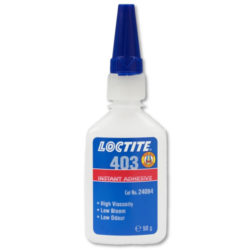 Loctite 403 Keo dán nhanh alkoxyethyl ít mùi lọ trong suốt 50g / Loctite 403 Low odour alkoxyethyl instant adhesive clear 50g bottle