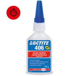 Loctite 406 Keo trong suốt đóng rắn nhanh chai 100g / Loctite 406 Fast curing instant adhesive clear 100g bottle