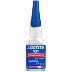 Loctite 431 Keo dán đa năng gốc etyl trong suốt 20g / Loctite 431 Transparent ethyl-based universal instant adhesive 20g