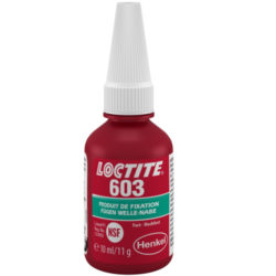Loctite 603 Keo giữ vòng bi cường độ cao màu xanh lá cây 10ml / Loctite 603 High strength retaining adhesive for bearings green 10ml