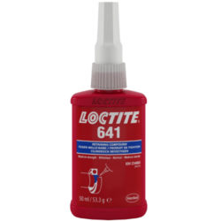 Loctite 641 Hợp chất giữ nếp trung bình màu vàng 50ml / Loctite 641 Medium strength retaining compound yellow 50ml
