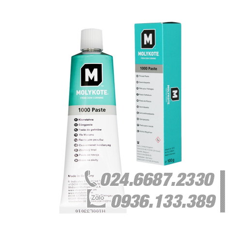 Molykote 1000 Chất bôi trơn dạng rắn cho khớp kim loại tuýp 100g / Molykote 1000 Solid lubricant paste for metall joints 100g tube Molykote 1000 Chất bôi trơn dạng rắn cho khớp kim loại tuýp 100g / Molykote 1000 Solid lubricant paste for metall joints 100g tube