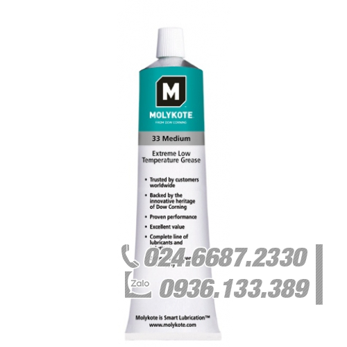 Molykote 33 Mỡ silicon nhiệt độ thấp 100g dạng ống nhẹ/trung bình / Molykote 33 Low-temperature silicone grease 100g tube light/medium Molykote 33 Mỡ silicon nhiệt độ thấp 100g dạng ống nhẹ/trung bình / Molykote 33 Low-temperature silicone grease 100g tube light/medium
