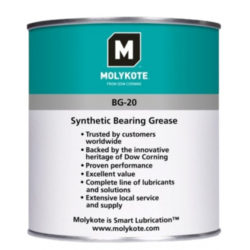 Molykote BG-20 Mỡ chịu lực tổng hợp hiệu suất cao can 1kg / Molykote BG-20 Synthetic high performance bearing grease 1kg can