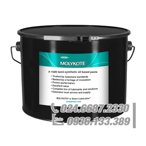 Molykote P-1500 Keo dán lắp ráp gốc dầu bán tổng hợp Lithium 5kg / Molykote P-1500 Semi-synthetic oil based assembly paste Lithium 5kg Molykote P-1500 Keo dán lắp ráp gốc dầu bán tổng hợp Lithium 5kg / Molykote P-1500 Semi-synthetic oil based assembly paste Lithium 5kg