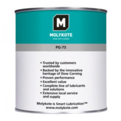 Mỡ Molykote PG 75 Plastislip gốc MO/PAO NLGI-2 lon 1kg / Molykote PG 75 Plastislip grease based on MO/PAO NLGI-2 1kg can