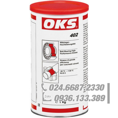 Mỡ bôi trơn ổ lăn OKS 402 hộp thiếc 1kg hiệu suất cao / OKS 402 roller bearing high performance grease 1kg tin Mỡ bôi trơn ổ lăn OKS 402 hộp thiếc 1kg hiệu suất cao / OKS 402 roller bearing high performance grease 1kg tin