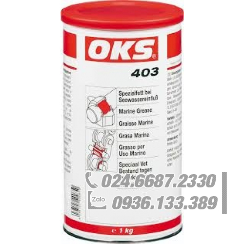 Mỡ bôi trơn đặc biệt OKS 403 tiếp xúc với nước biển Hộp thiếc 1kg / OKS 403 special grease for exposure to seawater 1kg tin Mỡ bôi trơn đặc biệt OKS 403 tiếp xúc với nước biển Hộp thiếc 1kg / OKS 403 special grease for exposure to seawater 1kg tin